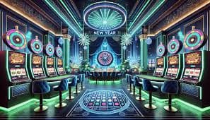Permainan kasino gaya live casino dan slot online di lobby